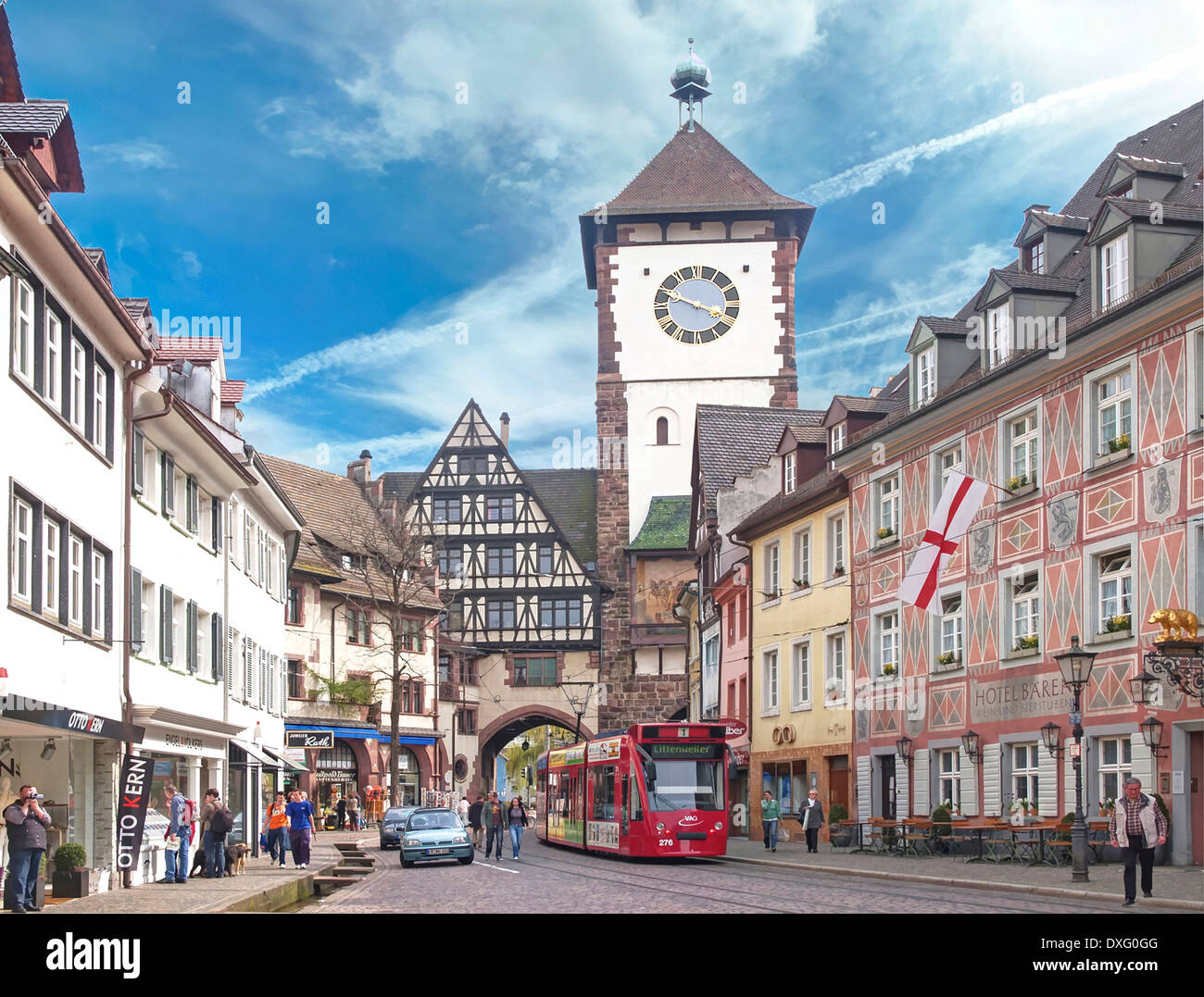 Schwabentor, Freiburg im Breisgau, Germany, Stock Photo