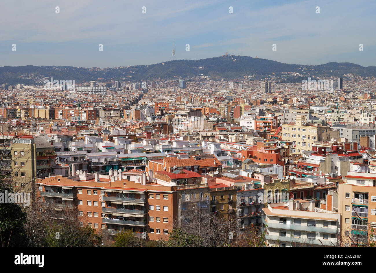 Barcelona cityscape skyline hi-res stock photography and images - Alamy