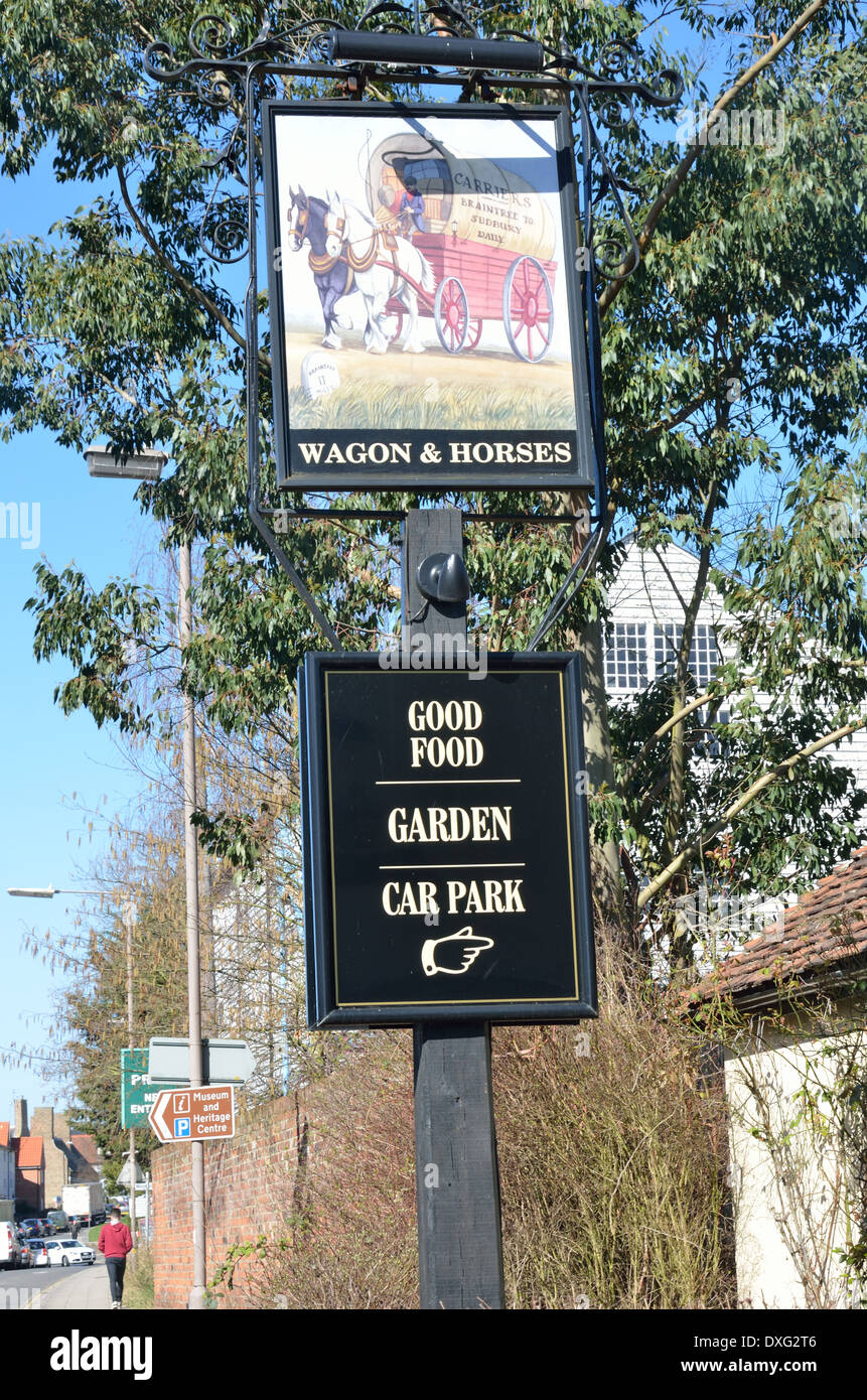 Wagon and horses pub hires stock photography and images Alamy