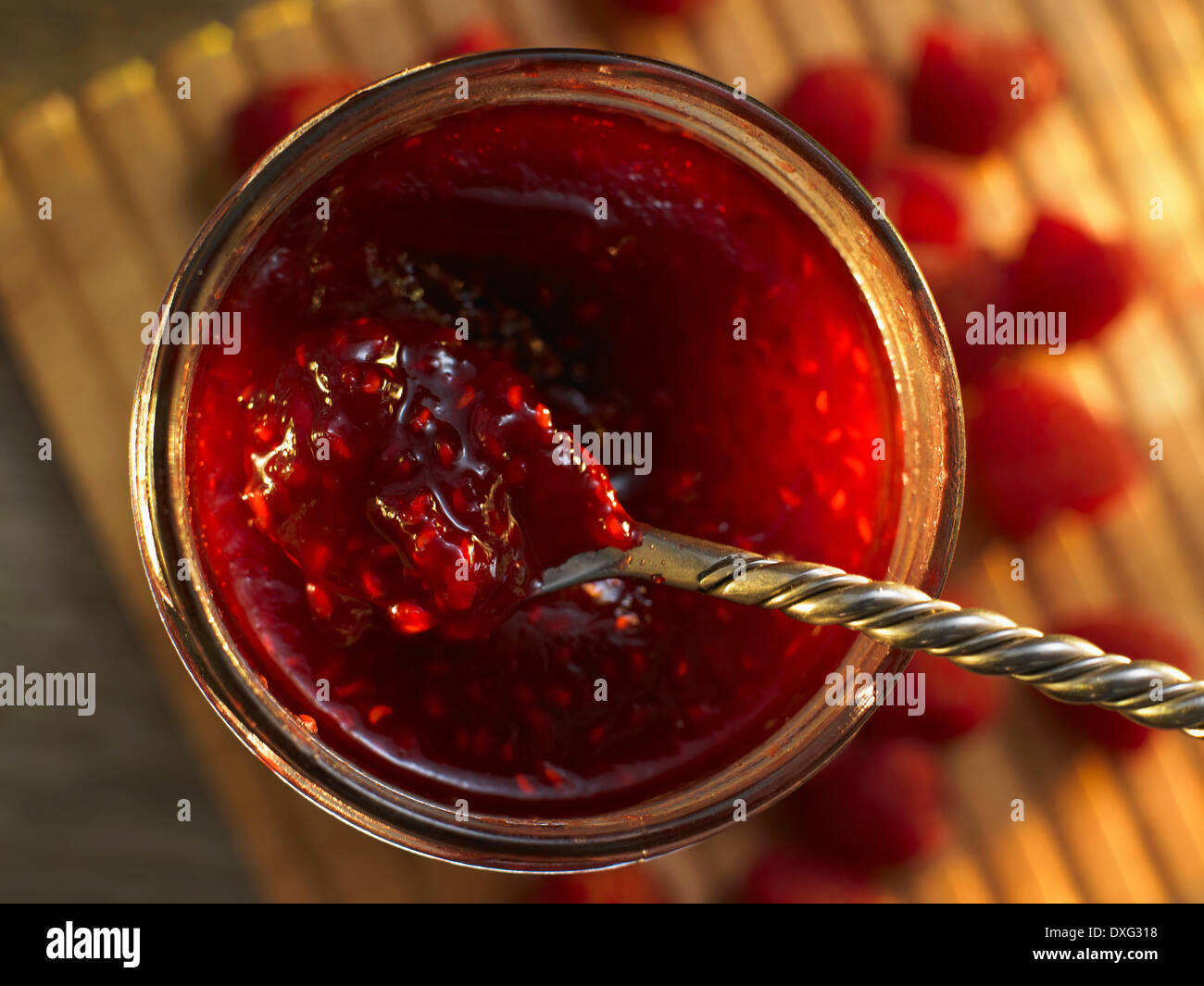 Raspberry jam homemade hi-res stock photography and images - Alamy