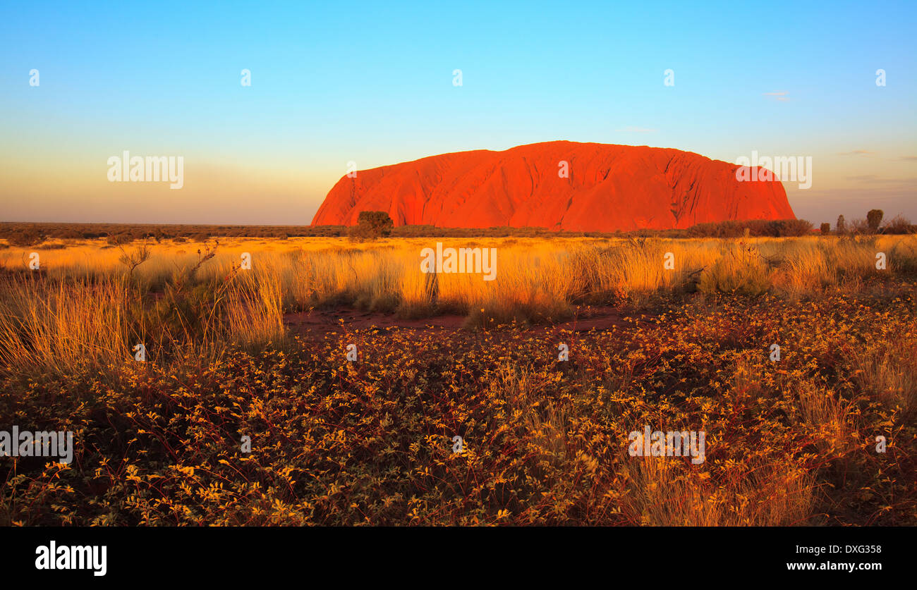 Ayers Rock Central Australia Stock Photo