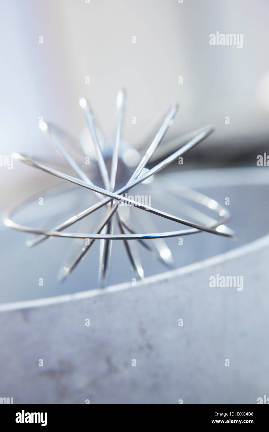 Abstract View Of Metal Whisk Stock Photo - Alamy