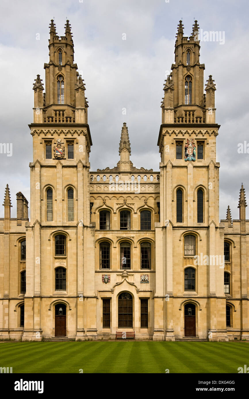 All Souls College - Oxford University - Oxford in England in the United Kingdom Stock Photo