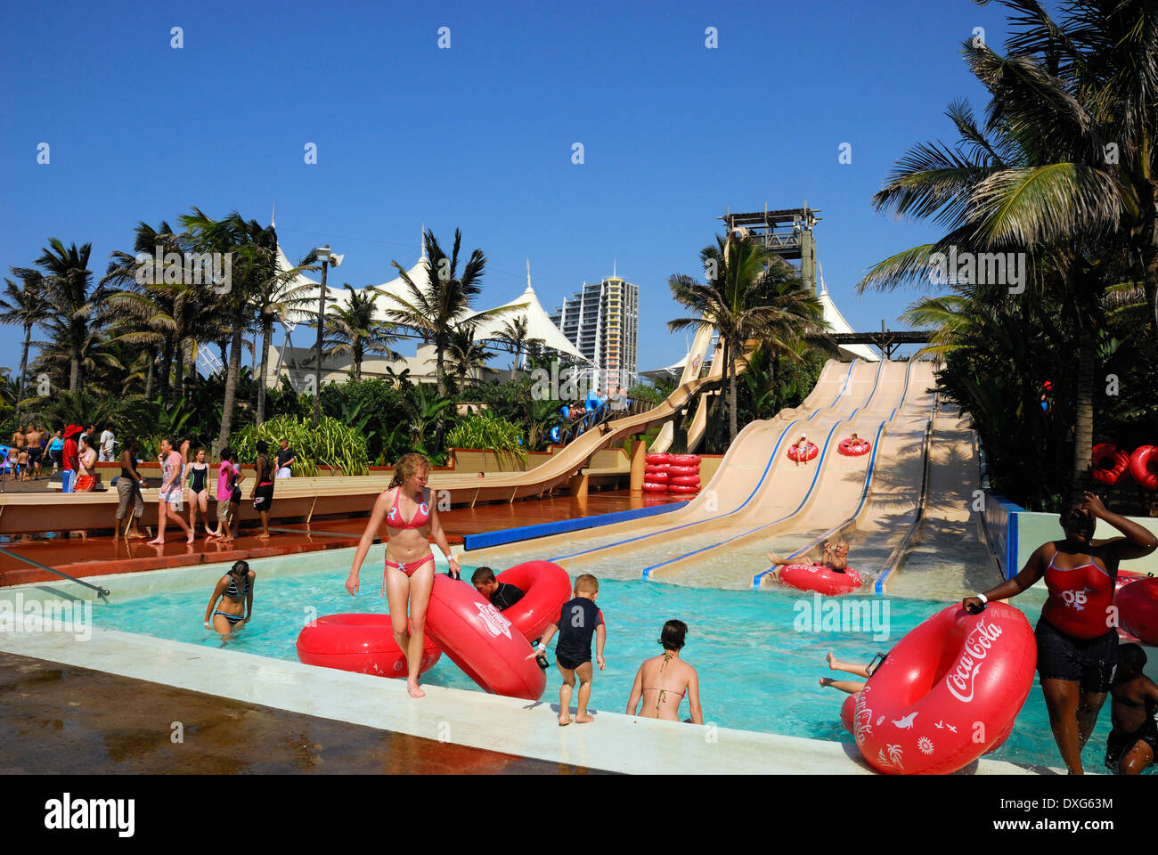 Ushaka Marine Wet 'n Wild water slides, Durban, KwaZulu Natal, South