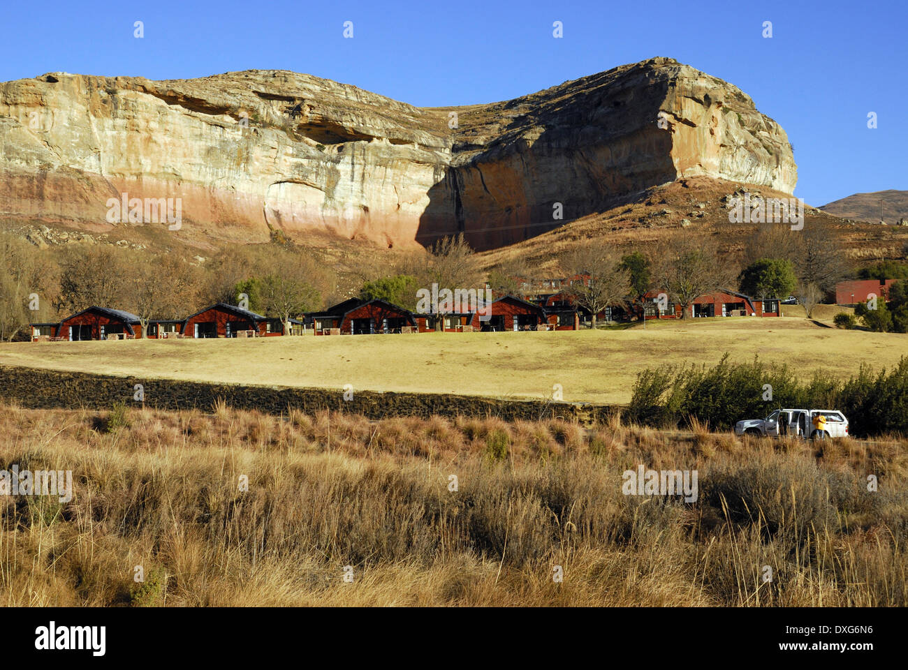 A restcamp at Golden Gate National Park,eastern Freestate, South Africa Stock Photo