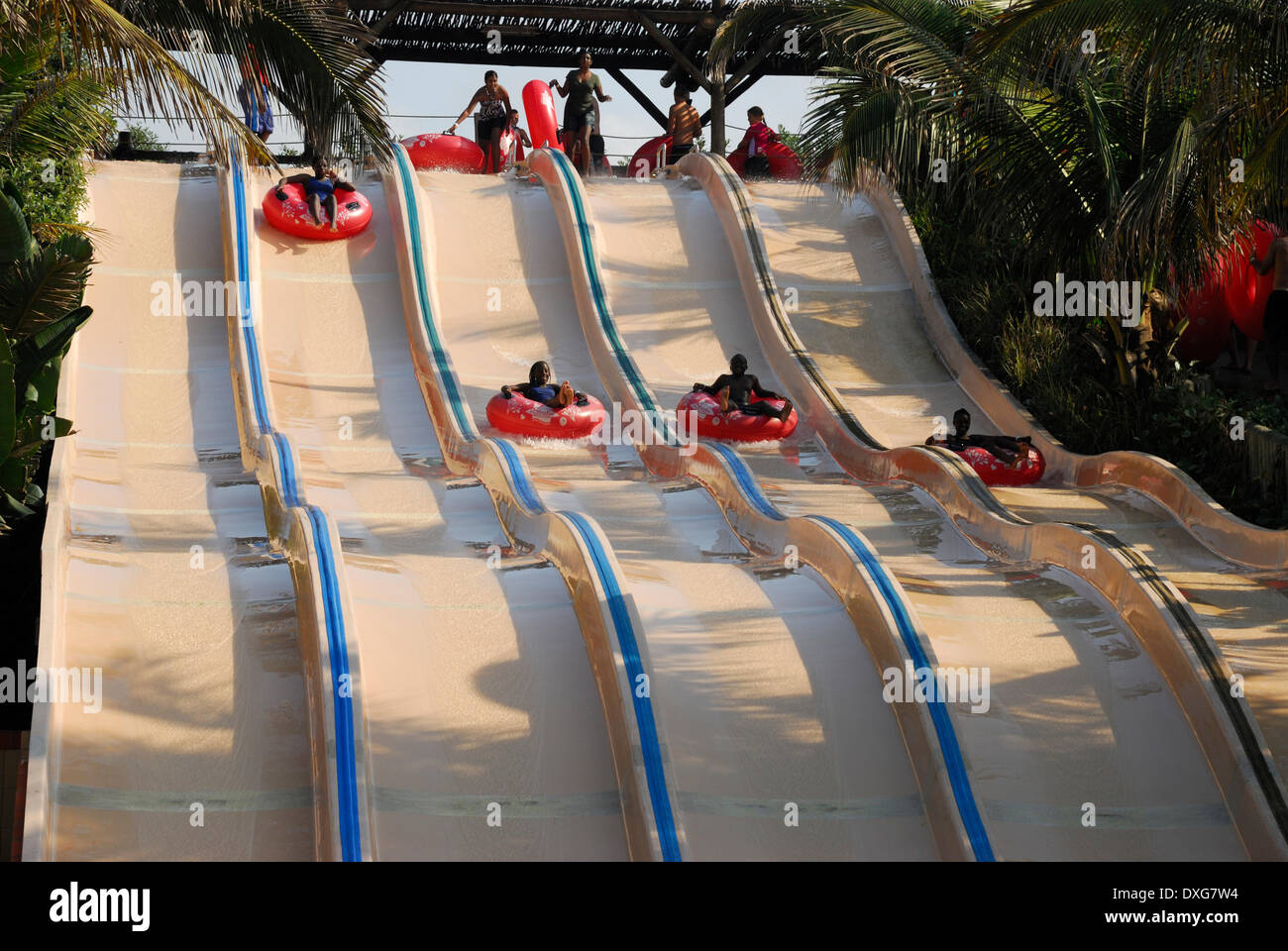 Ushaka Marine Wet 'n Wild water slides, Durban, KwaZulu Natal, South
