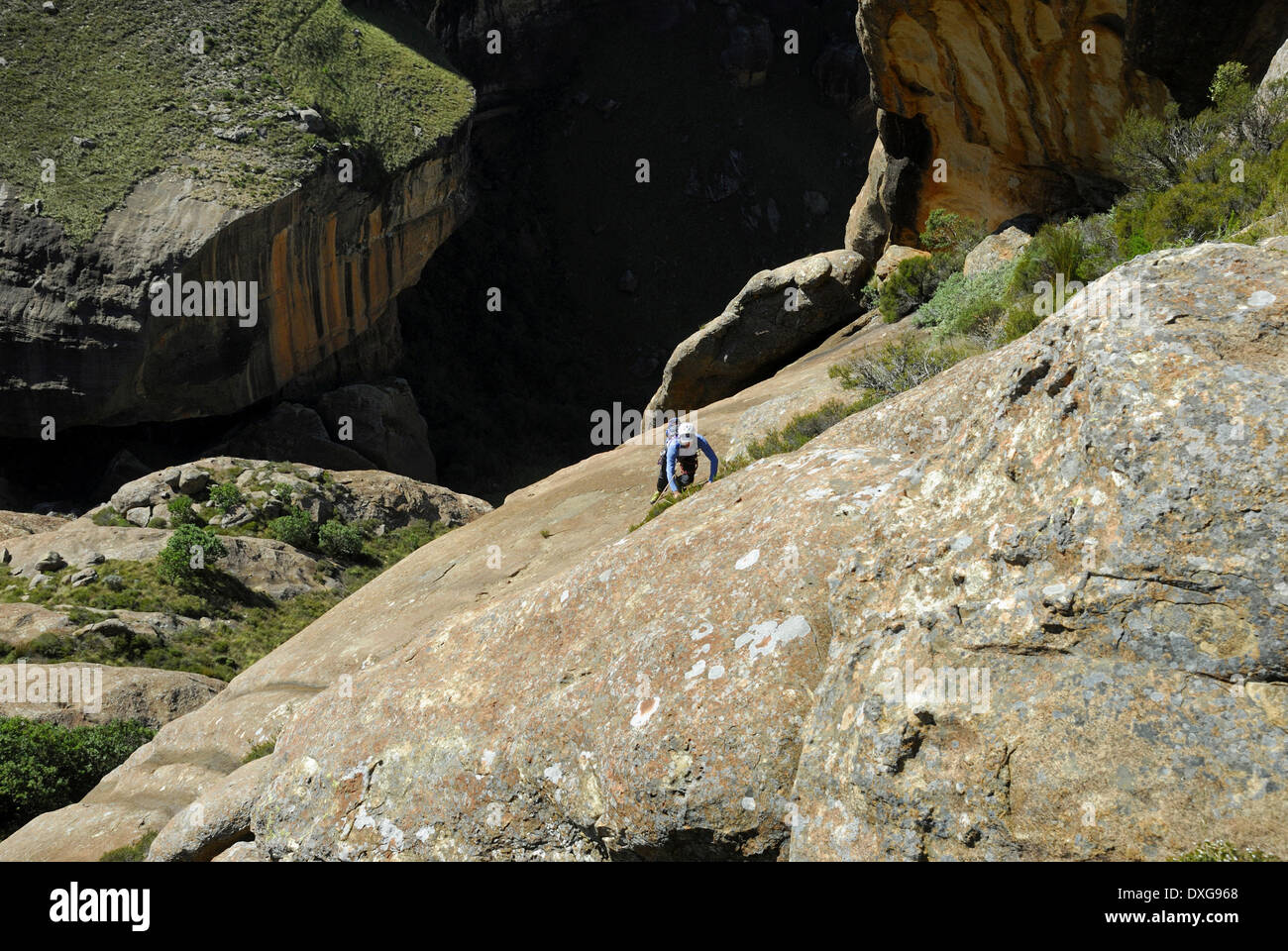 Climbing "Jack and the Beanstalk" near Sleeping Beauty Cave, southern