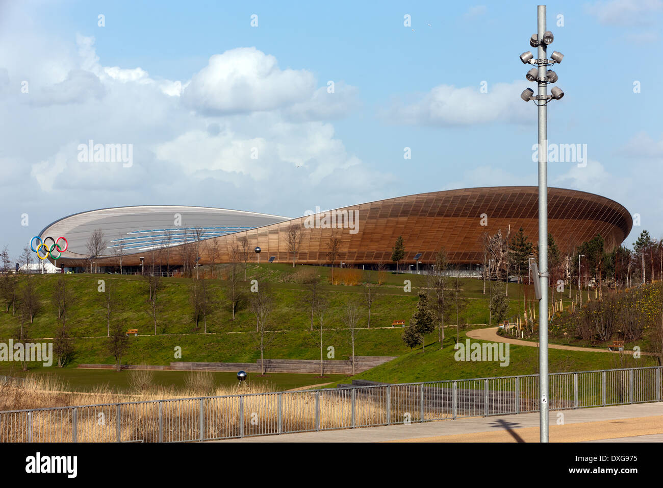 The Lee Valley VeloPark in the Queen Elizabeth Olympic Park, Atratford. Stock Photo
