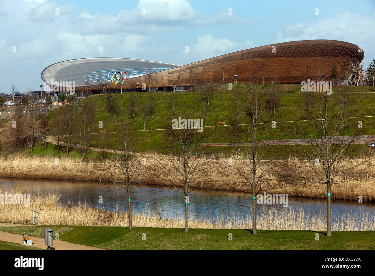 The Lee Valley VeloPark in the Queen Elizabeth Olympic Park, Stratford. Stock Photo