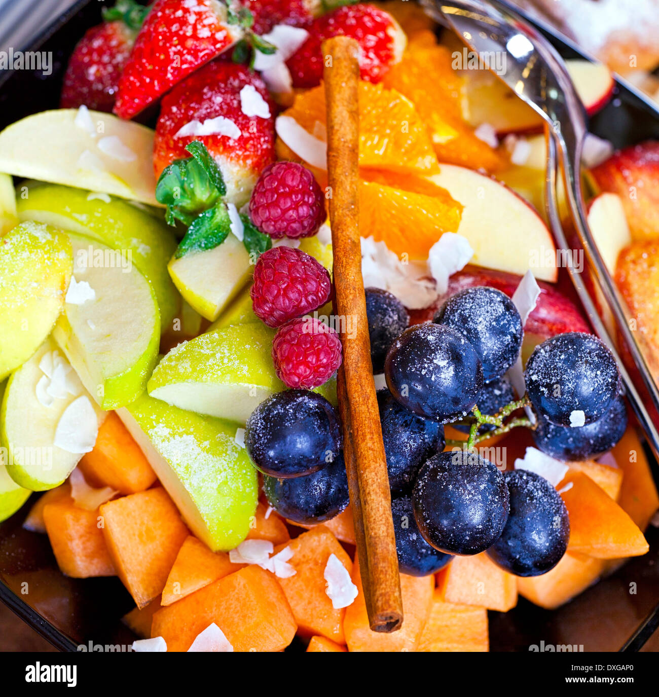 Mixed fruit salad hi res stock photography and images alamy