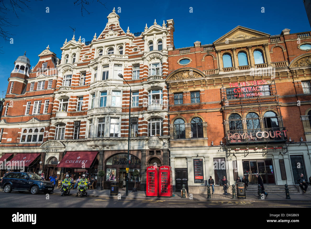 Royal Court theatre, Sloane Square, Chelsea, London, UK Stock Photo