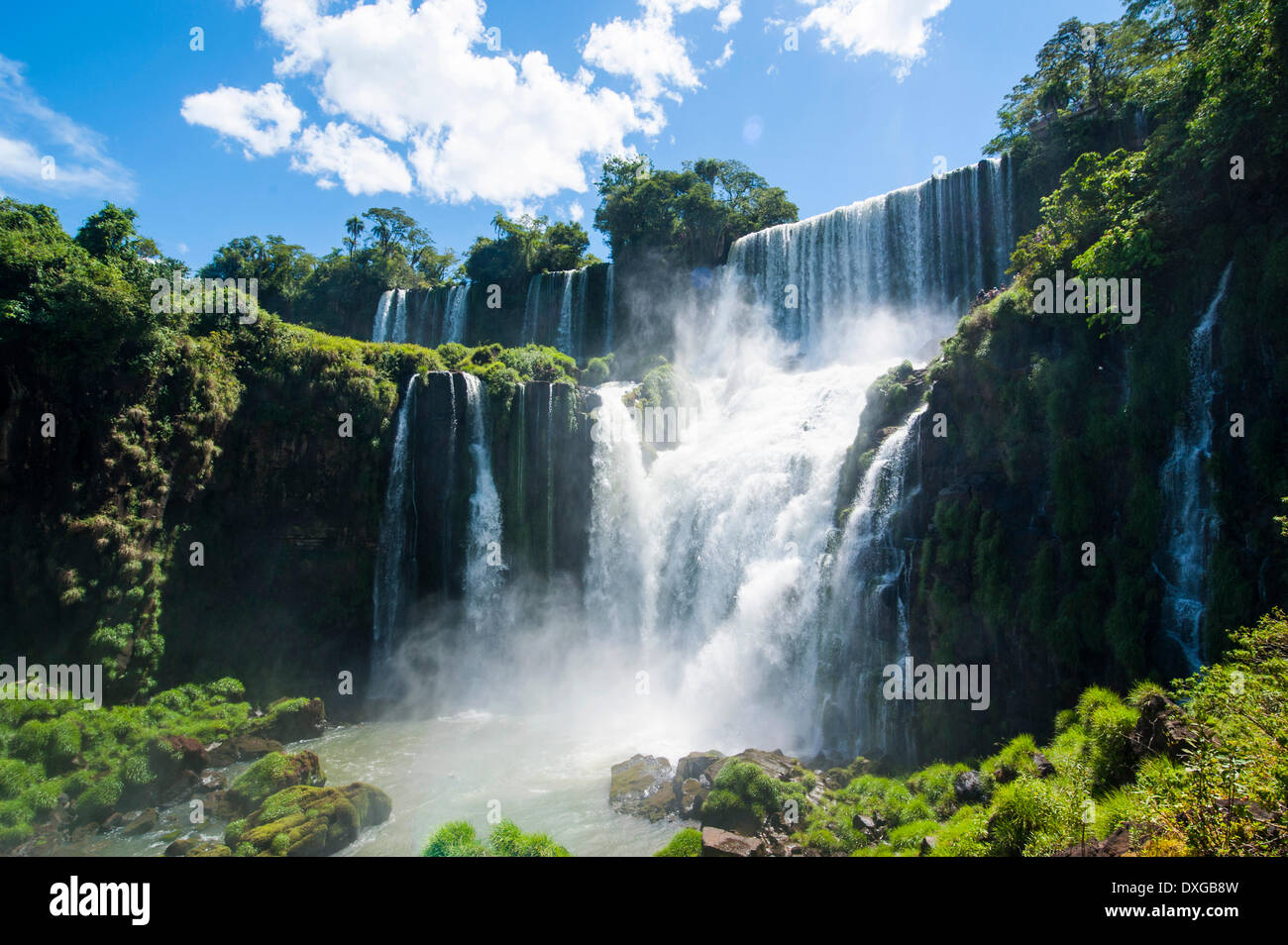 Iguazú Falls, Iguazú National Park, UNESCO World Heritage Site, Argentina Stock Photo