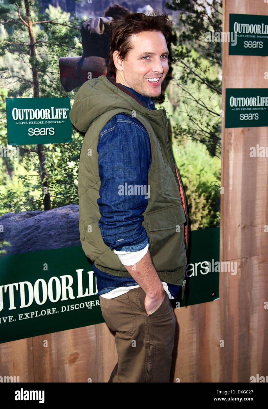 Peter Facinelli attends the launch of 'Sears Outdoor Life' in Times Square  Featuring: Peter Facinelli Where: New York City, Uni Stock Photo - Alamy