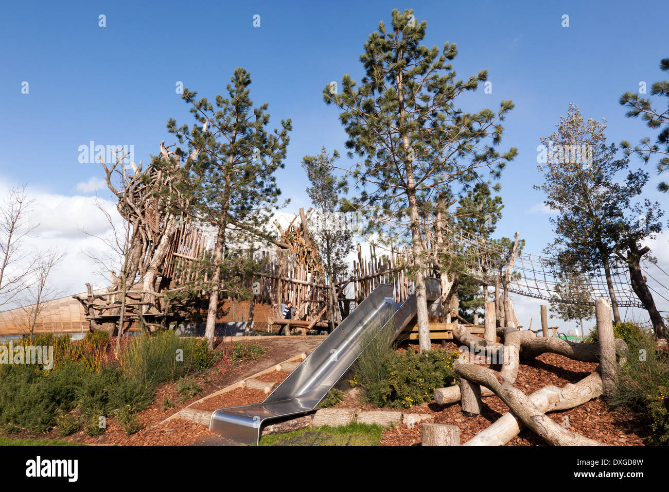 A view of the newly opened Tumbling Bay childrens Playground in the