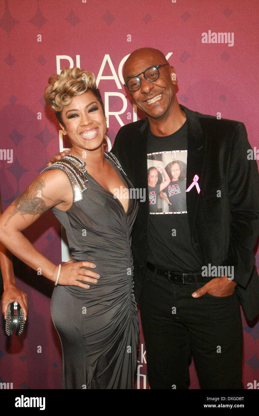 Keyshia Cole and BET President of Music, Programming and Specials Stephen G. Hill Black Girl Rock! 2012 at The Loews Paradise Theater Where: New York City, United States When: 13 Oct 2012 Stock Photo