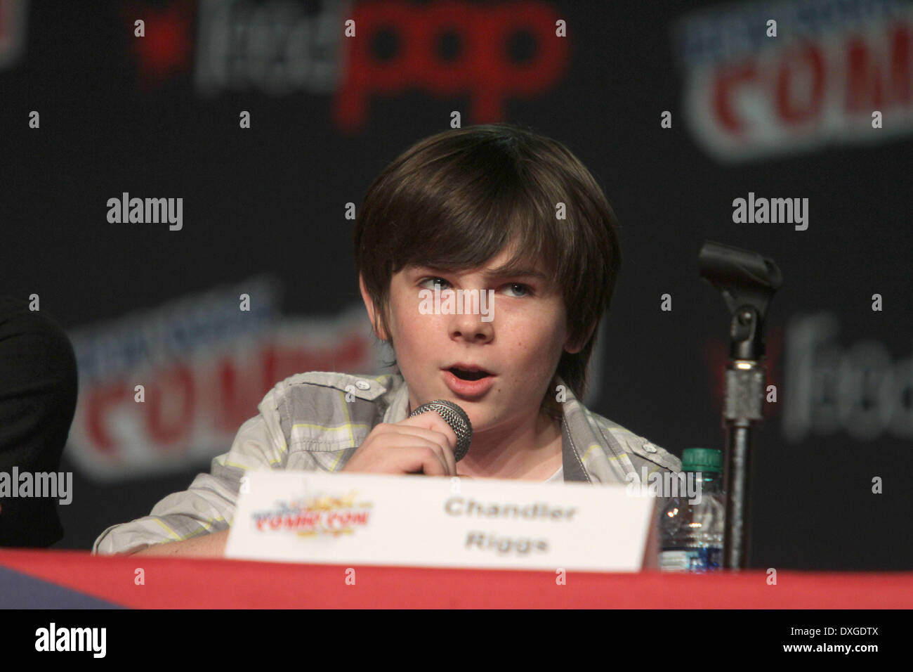 Chandler Riggs Comic Con New York held at the Jacob Javits Convention