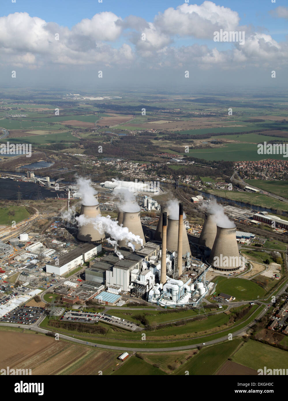 Aerial View Of Ferrybridge Power Station In Yorkshire Stock Photo - Alamy