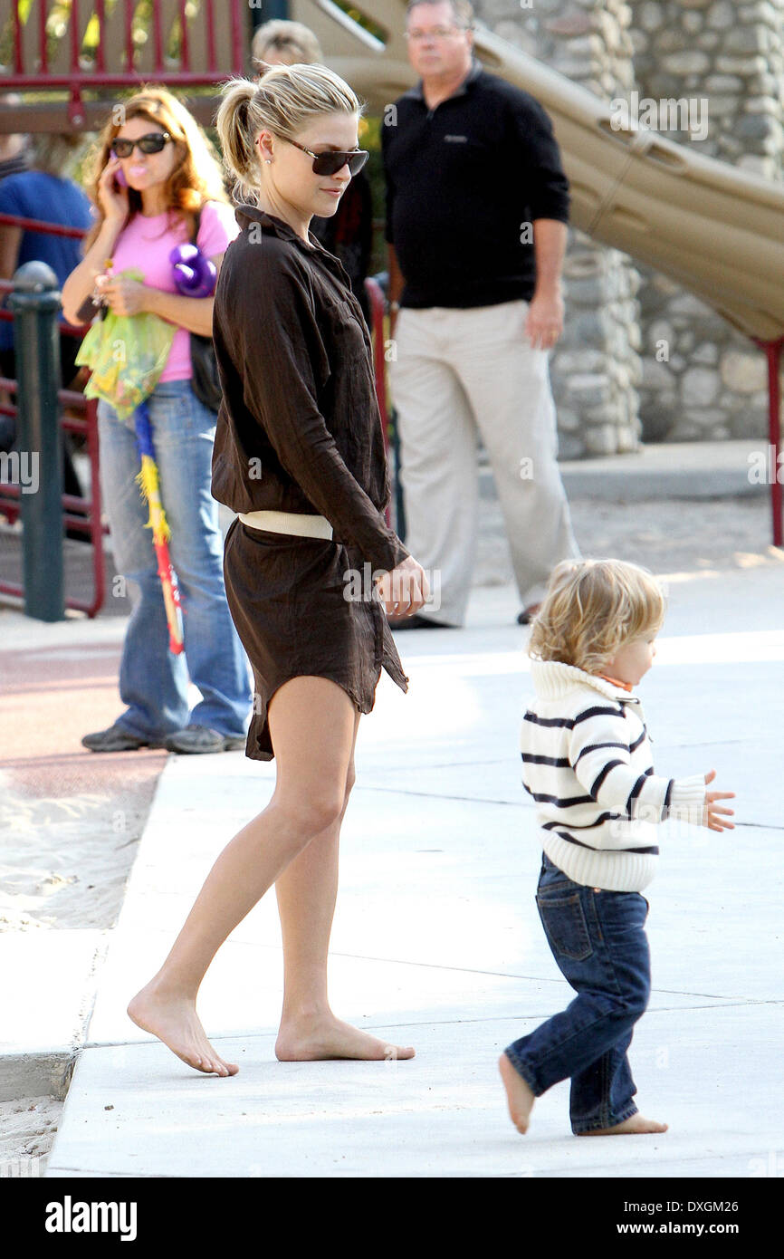 Ali Larter and Theodore MacArthur Ali Larter enjoys a day at Coldwater