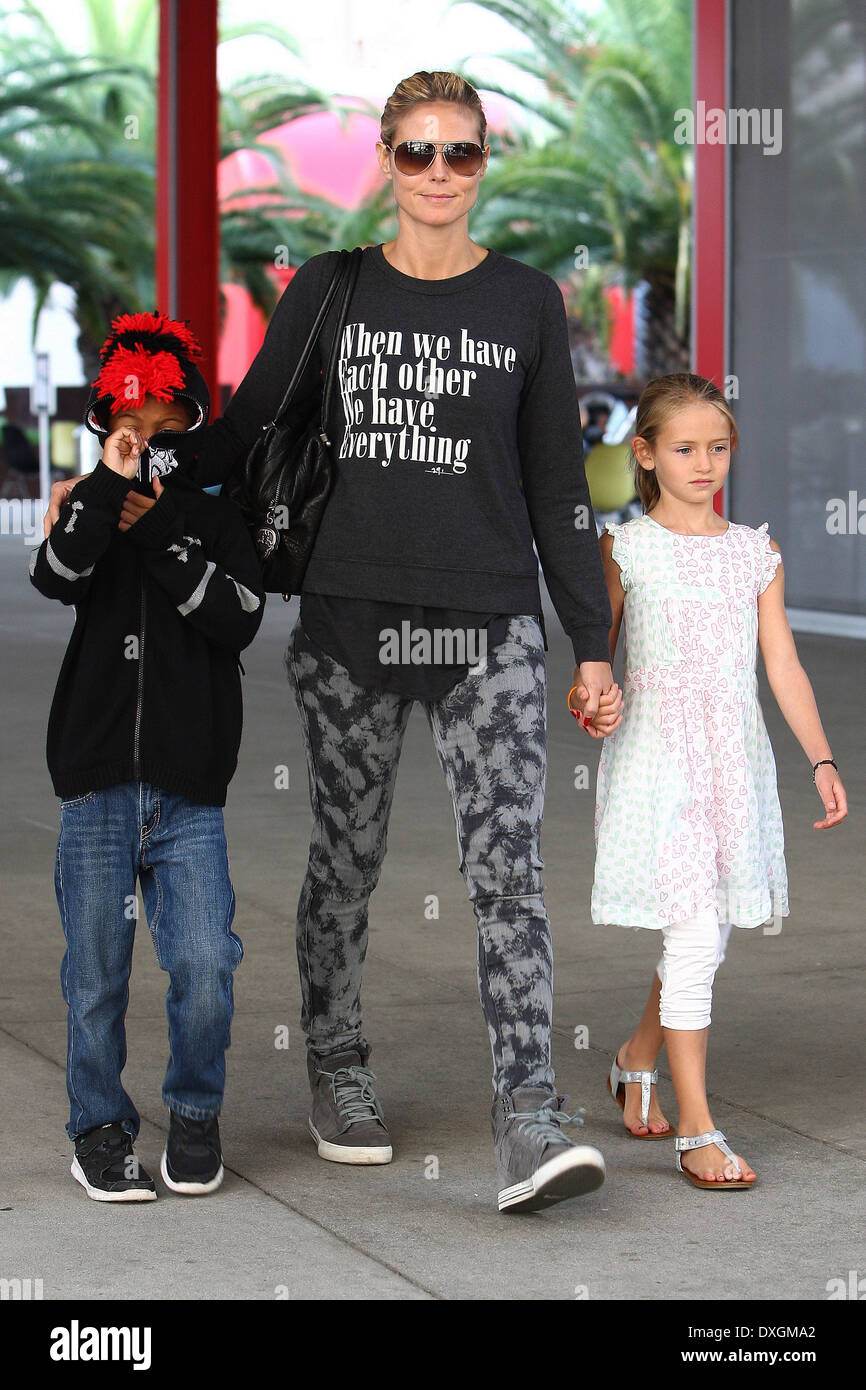 Johan Samuel, Heidi Klum and Leni Samuel Heidi Klum takes two of her