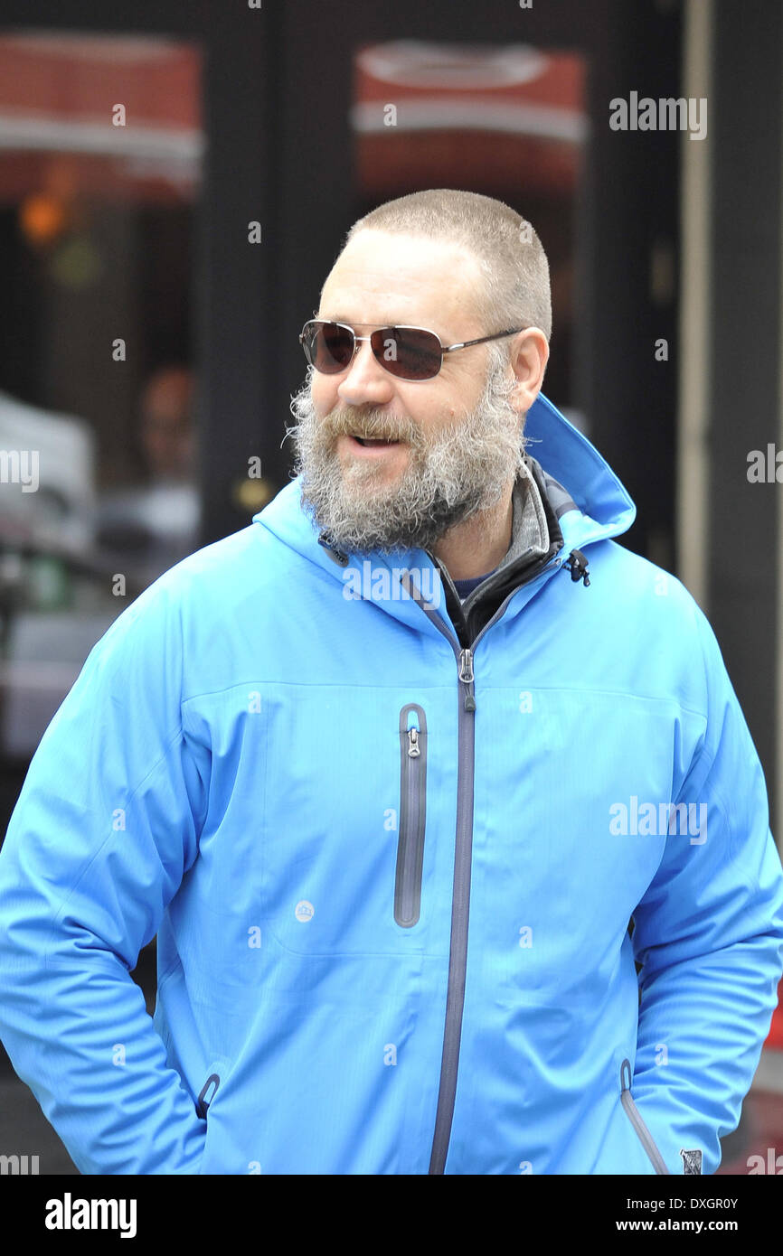 Russell Rode Russell Crowe takes his bike out for a ride Featuring: Russell Crowe ...