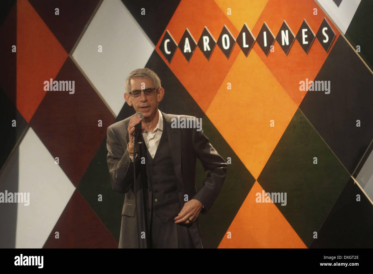 Richard Belzer performs at the Long Island Bulldog Rescue Fundraiser Comedy Show Featuring Ice T's Comedy Debut, Richard Belzer and Tommy Davidson Held At Carolines on Broadway New York - USA 24.10.12 Featuring: Richard Belzer Where: United States When: 25 Oct 2012 Stock Photo