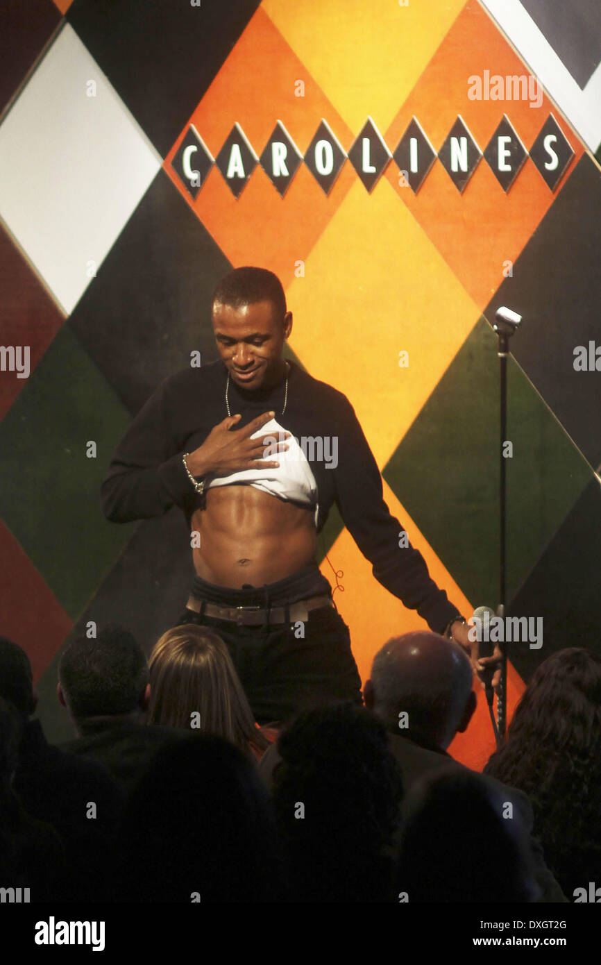 Tommy Davidson performs at the Long Island Bulldog Rescue Fundraiser Comedy Show Featuring Ice T's Comedy Debut, Richard Belzer and Tommy Davidson Held At Carolines on Broadway New York - USA 24.10.12 Featuring: Tommy Davidson Where: United States When: 25 Oct 2012 Stock Photo