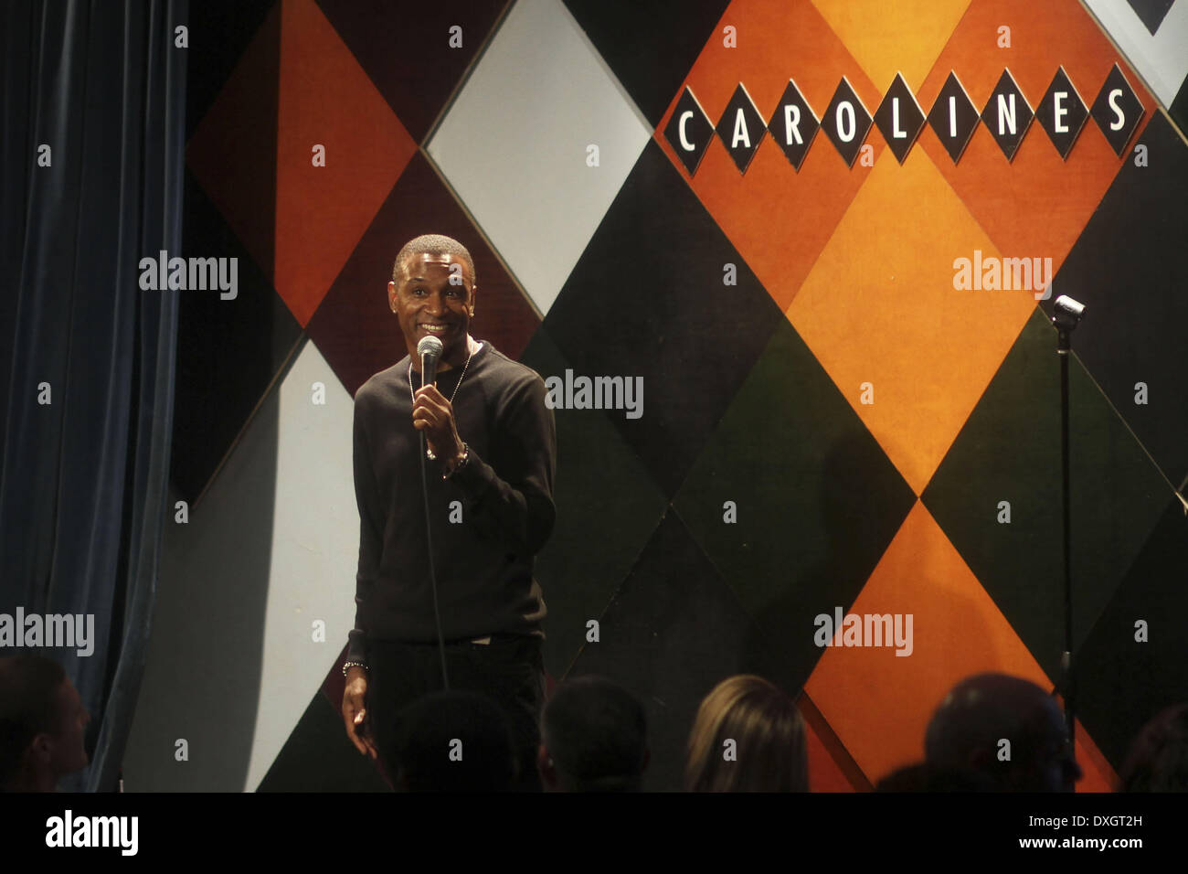 Tommy Davidson performs at the Long Island Bulldog Rescue Fundraiser Comedy Show Featuring Ice T's Comedy Debut, Richard Belzer and Tommy Davidson Held At Carolines on Broadway New York - USA 24.10.12 Featuring: Tommy Davidson Where: United States When: 25 Oct 2012 Stock Photo