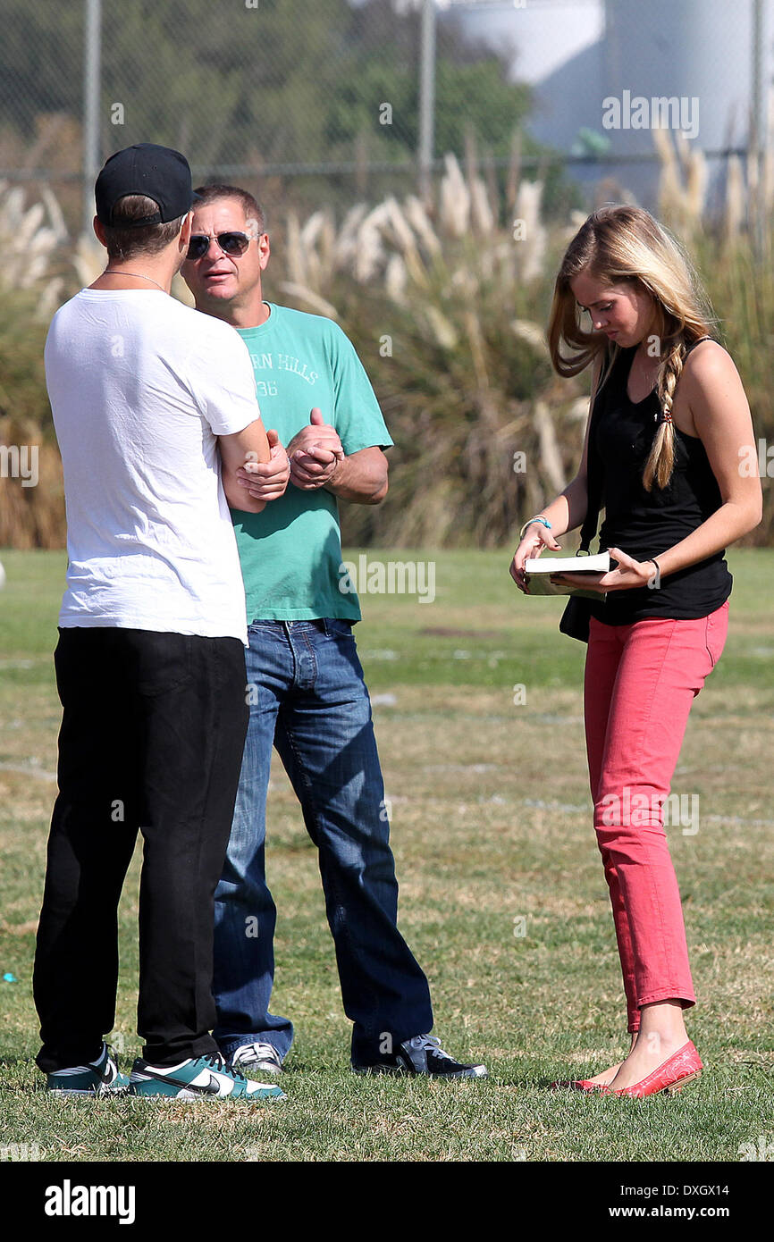 Ryan Phillippe and Paulina Slagter Ryan Phillippe at a park in Brentwood with his girlfriend to watch his son's soccer game Los Angeles, California - 03.11.12 Featuring: Ryan Phillippe and Paulina Slagter When: 03 Nov 2012 Stock Photo