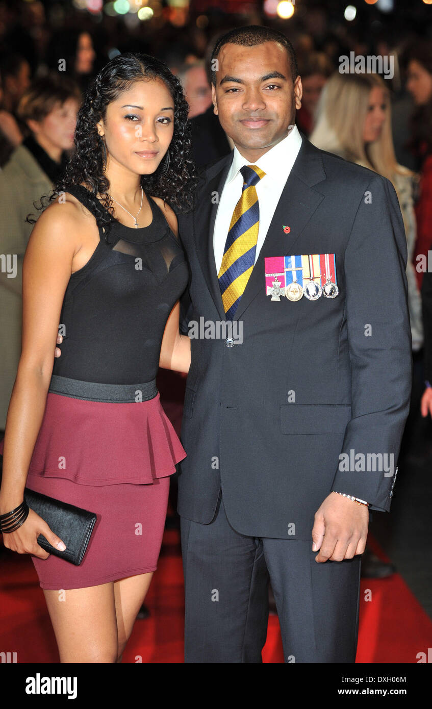 Johnson Beharry Gambit - world film premiere held at The Empire, Leicester Square - Arrivals. London, England - 07.11.12 Featur Stock Photo