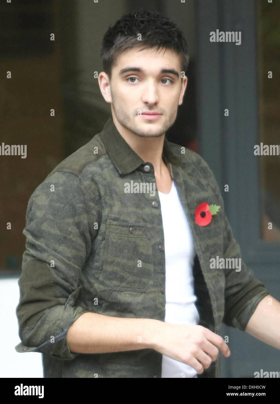 Tom Parker from The Wanted Celebrities at the ITV studios London
