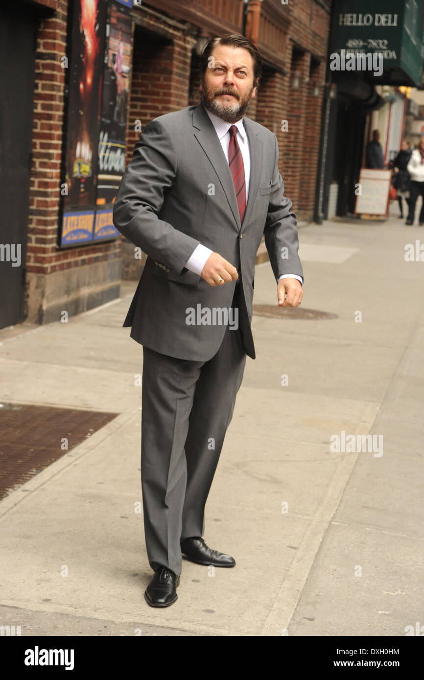Actor nick offerman arrives late hi-res stock photography and images ...