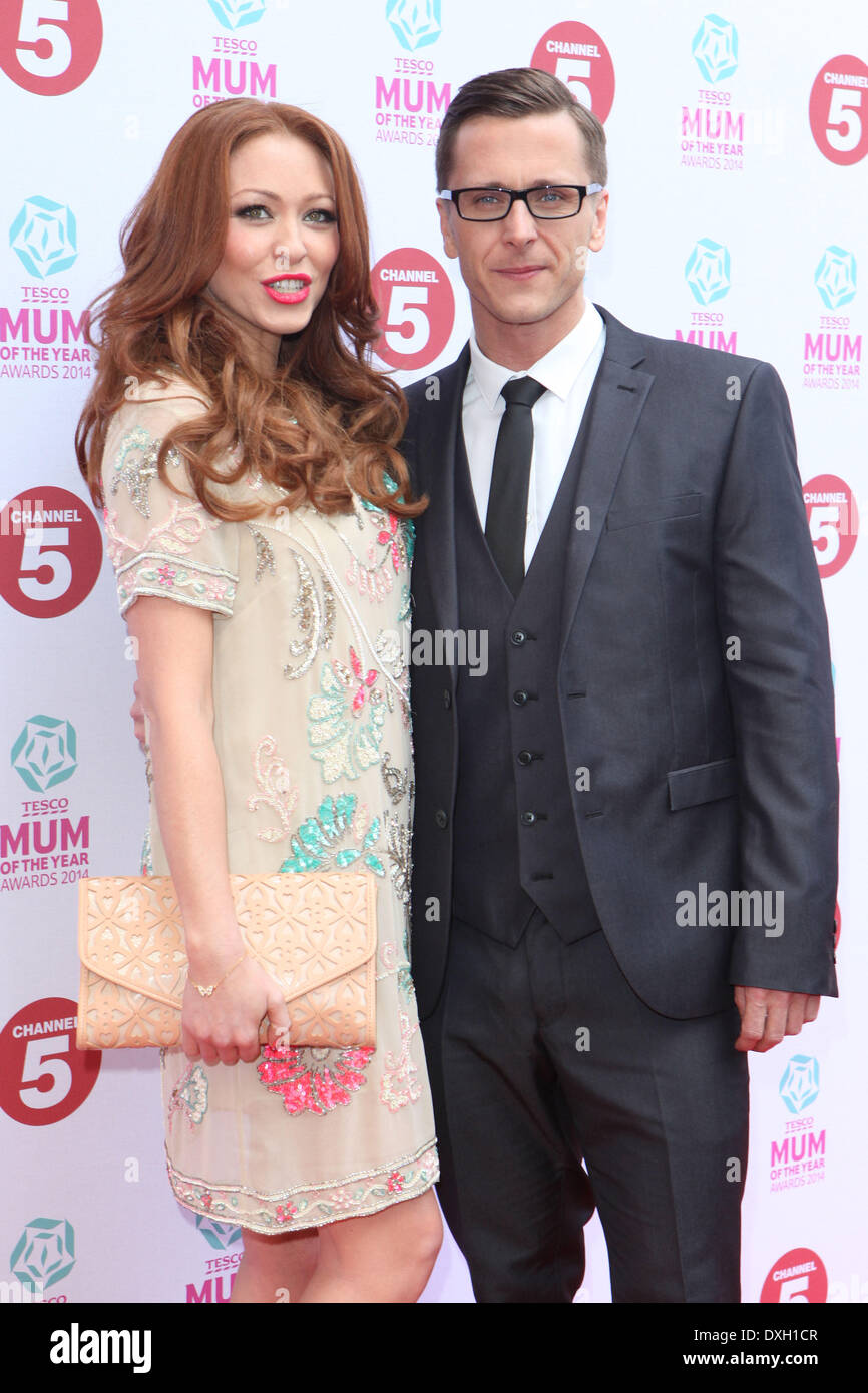 Natasha Hamilton and Ritchie Neville arriving at the Tesco Mum Of The ...
