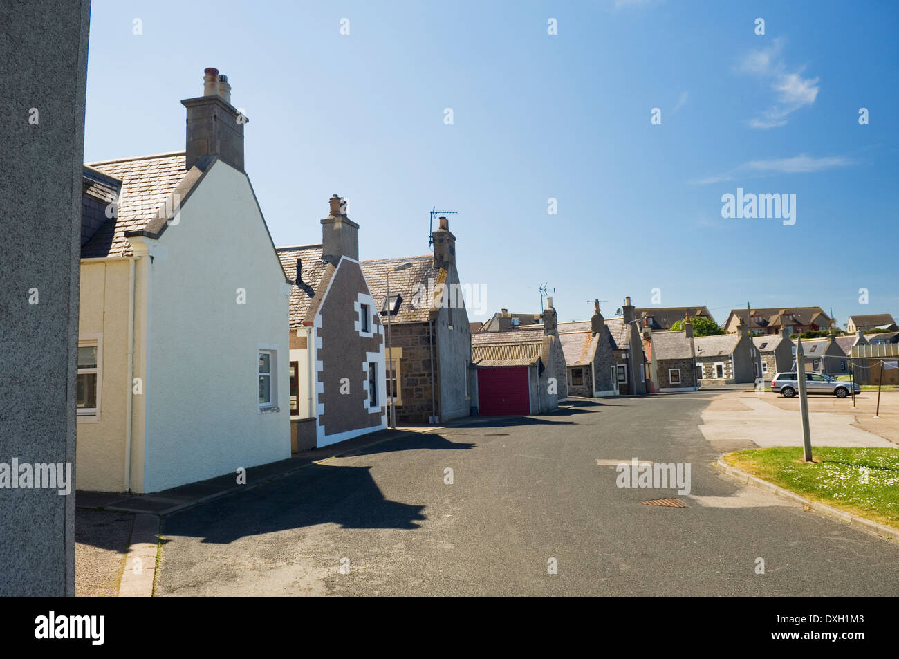 The village of Whitehills near Banff, Aberdeenshire, Scotland Stock