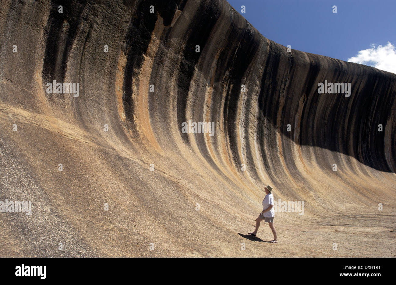 Wave Rock - a natural rock formation located east of the small town of ...