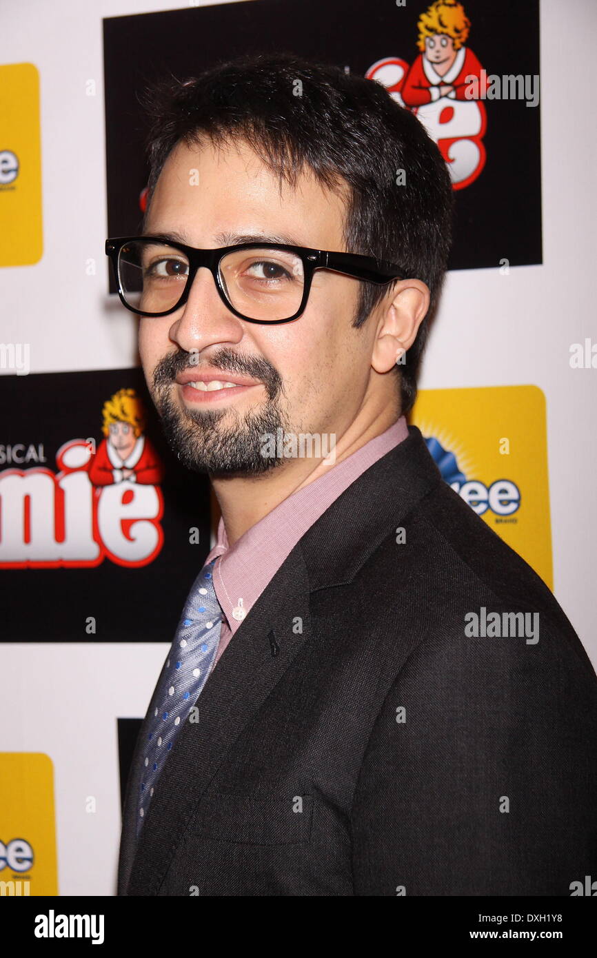 LinManuel Miranda Opening night of the Broadway musical 'Annie' at the