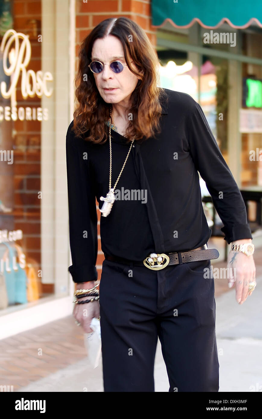 ozzy osbourne walking dog
