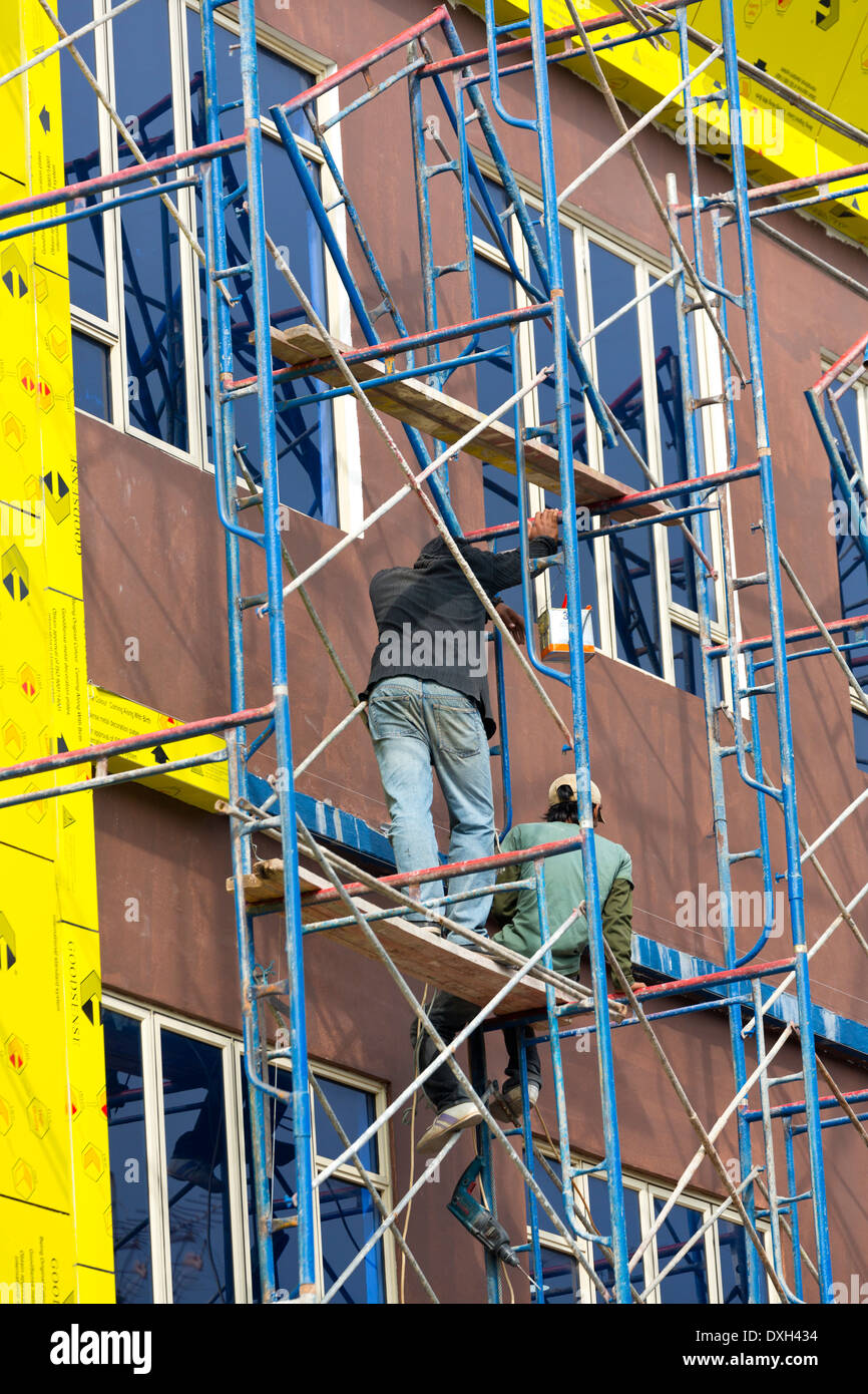 Scaffolding in Nagoya, Batam, Indonesia Stock Photo Alamy