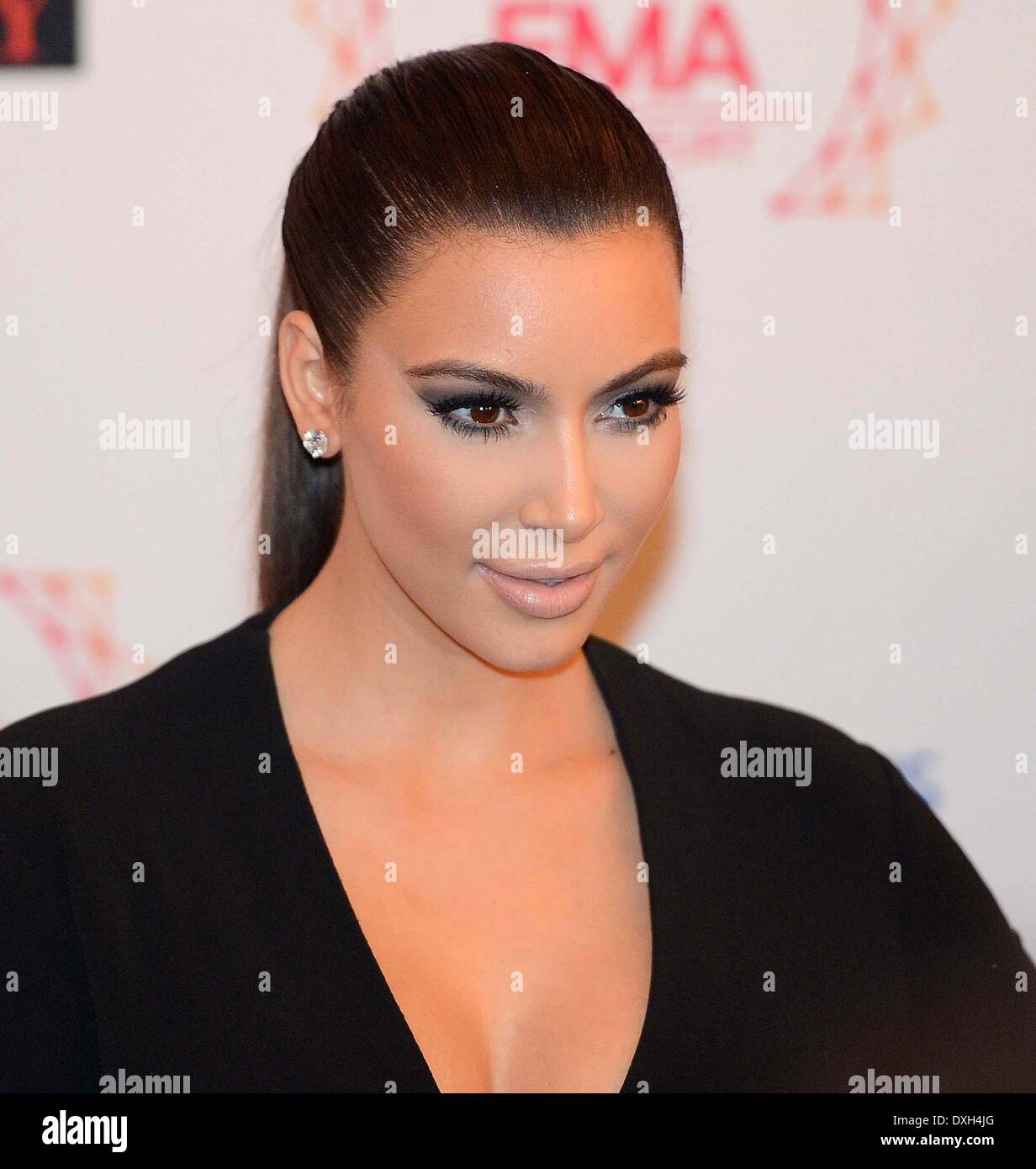 Kim Kardashian The MTV EMA's 2012 held at Festhalle - Arrivals Featuring: Kim Kardashian Where: Fr Stock Photo