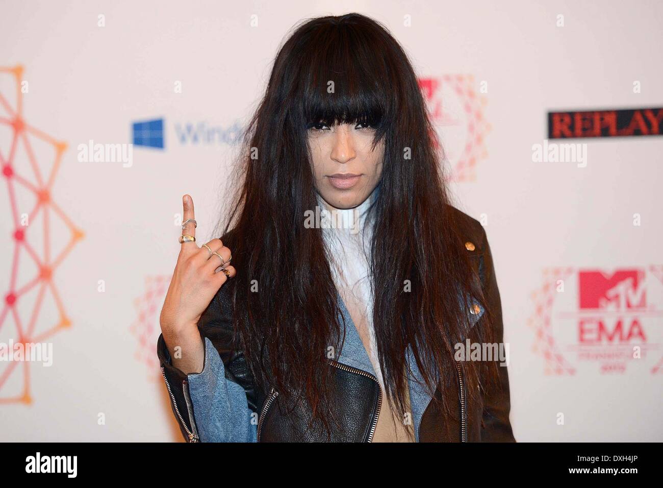 Loreen The MTV EMA's 2012 held at Festhalle - Arrivals Featuring: Loreen Where: Frankfurt, Germany Stock Photo