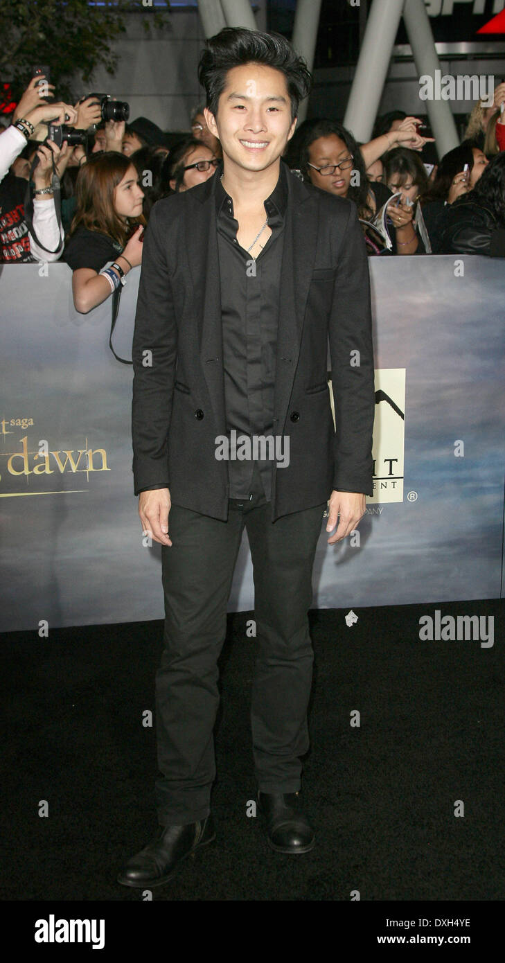 Justin Chon 'The Twilight Saga: Breaking Dawn - Part 2' Los Angeles Premiere held at Nokia Theatre L.A. Live Los Angeles, California - 12.11.12 Featuring: Justin Chon Where: Los Angeles, California, United States When: 12 Nov 2012 Stock Photo