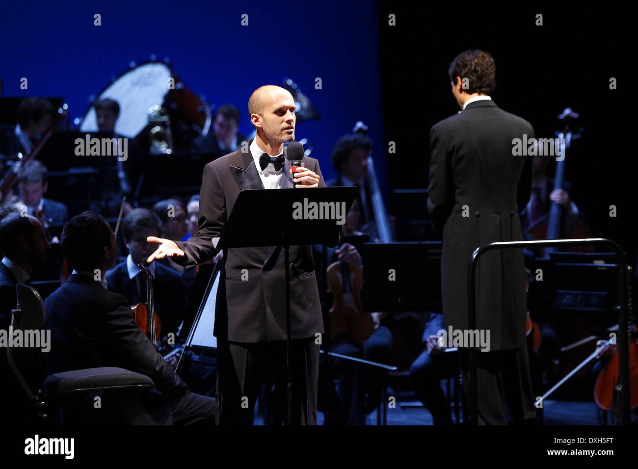 Edoardo Ponti, Carlo Ponti Jr Sophia Loren attends The Verbier Festival