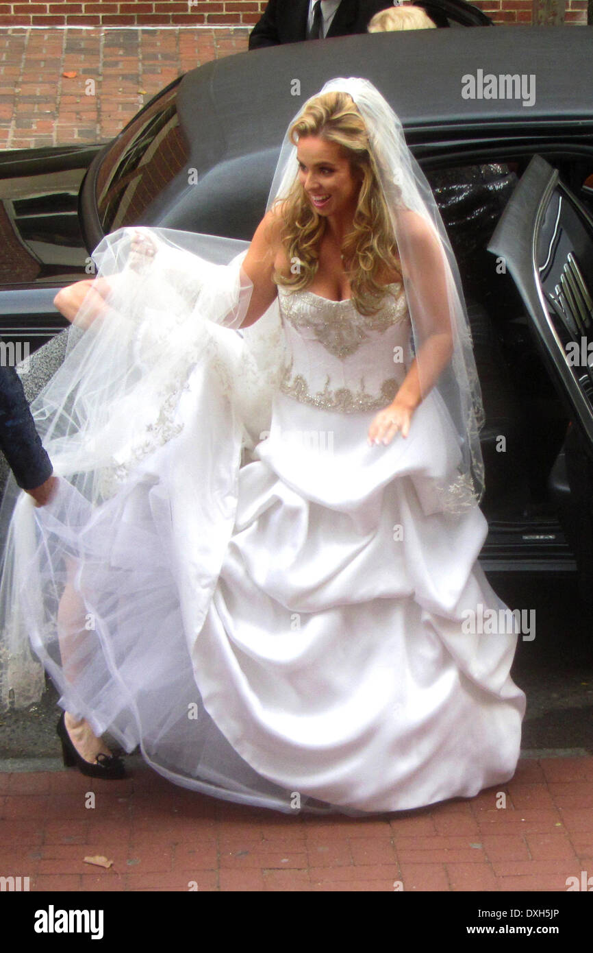 Maria Papadakis The wedding of Maria Papadakis and Brendan Kent held at the oldest Opera House in the United States, The Academ Stock Photo