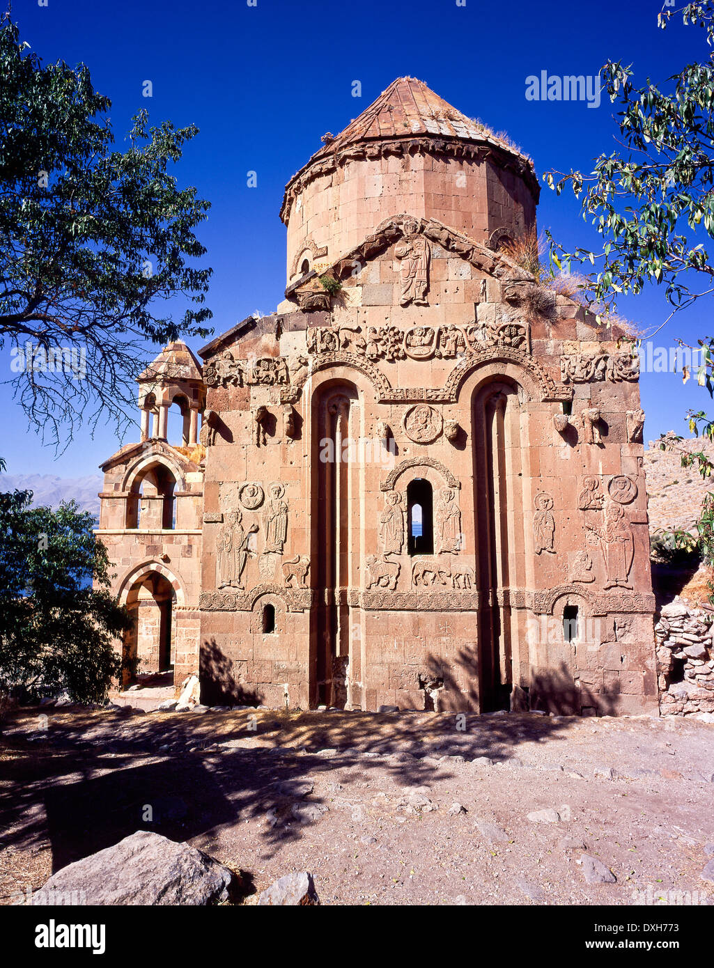 Akdamar Kilisesi Church Lake Van Turkey Stock Photo