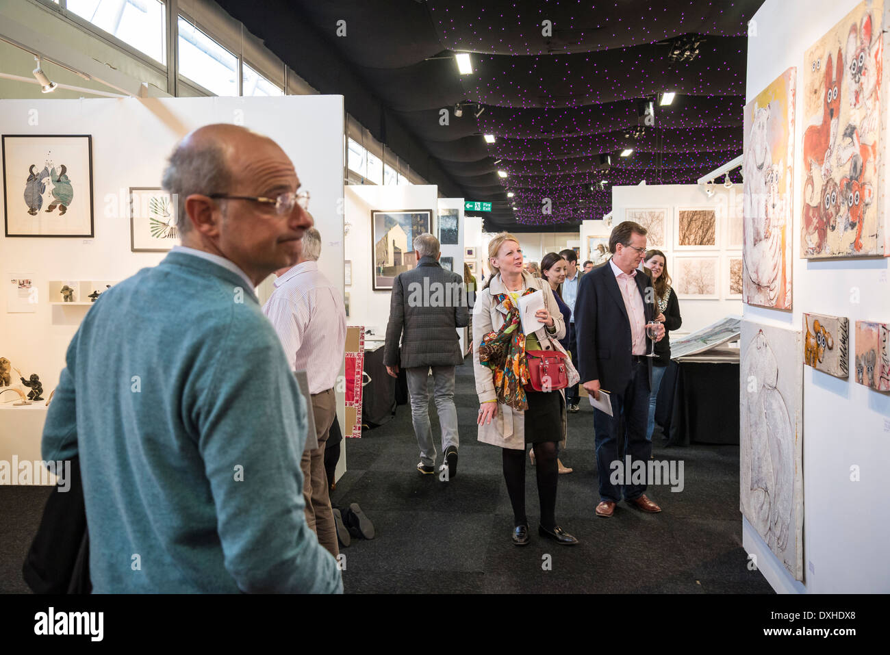Affordable Art Fair, Battersea Park, London, UK Stock Photo Alamy