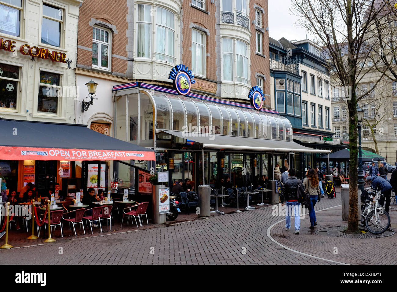 Bulldog Cafe in Leidseplein, Amsterdam, Holland, Netherlands, Europe Stock Photo