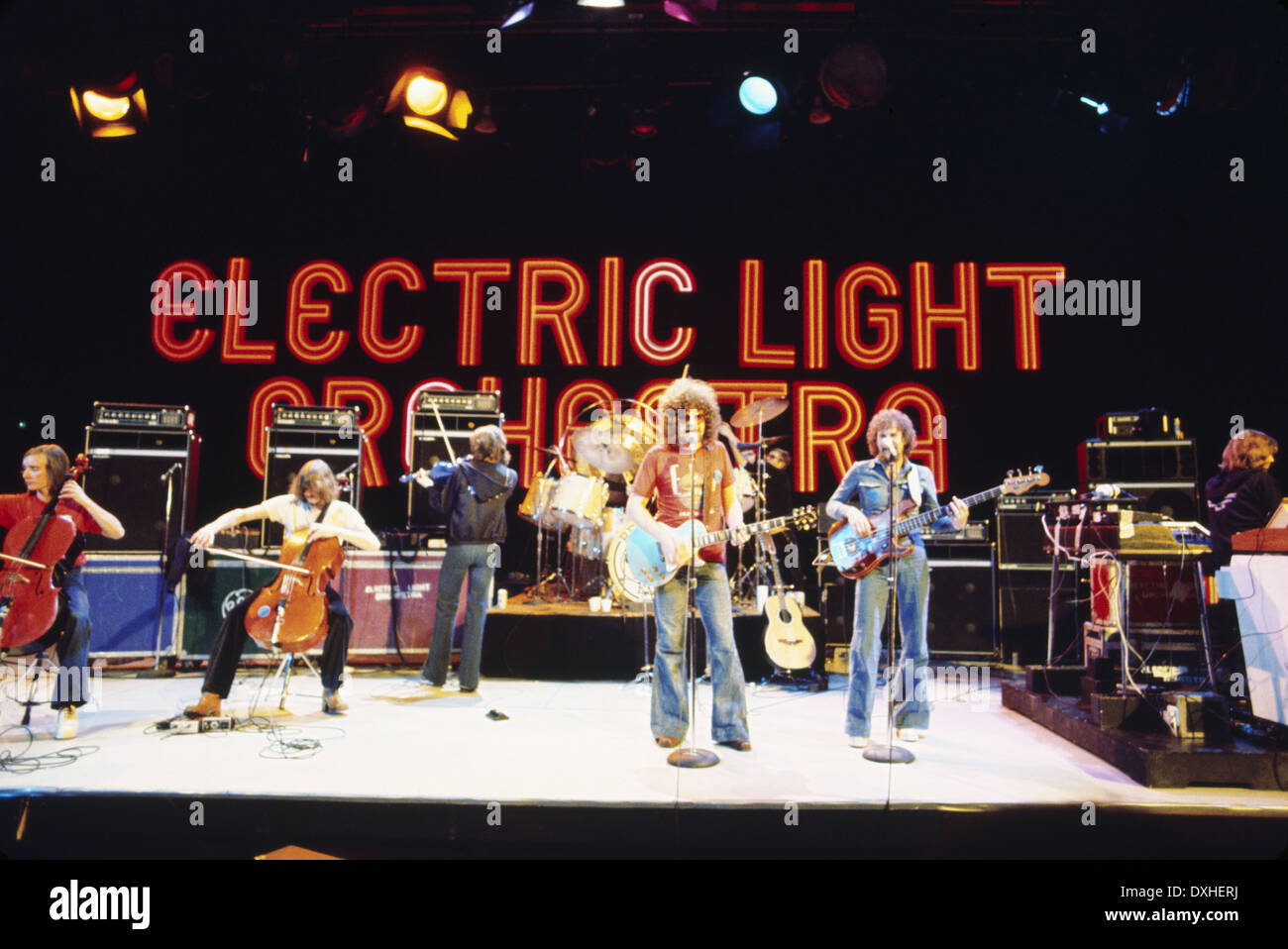 ELO - ELECTRIC LIGHT ORCHESTRA - UK rock group in September 1978 Stock Photo