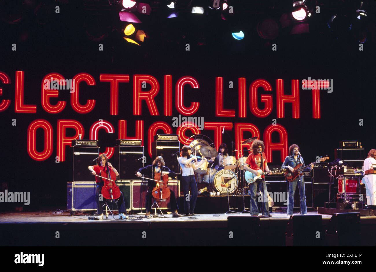 ELO - ELECTRIC LIGHT ORCHESTRA - UK rock group in September 1978 Stock Photo
