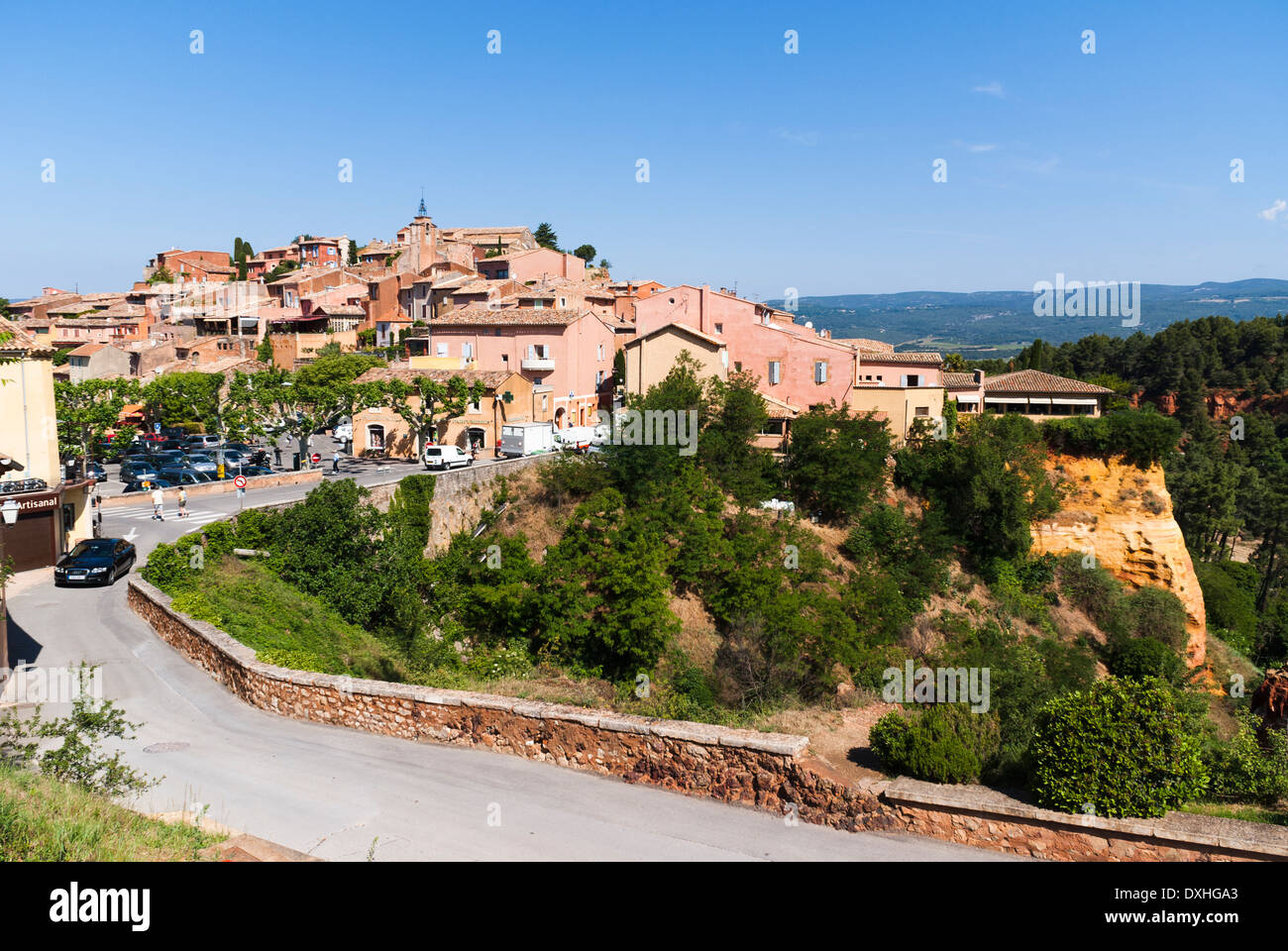 Roussillon, Luberon region, Vaucluse department, Provence, France. Stock Photo