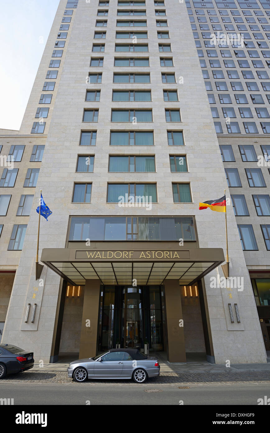 Entrance, Waldorf Astoria Hotel, Berlin, Germany, Europe Stock Photo