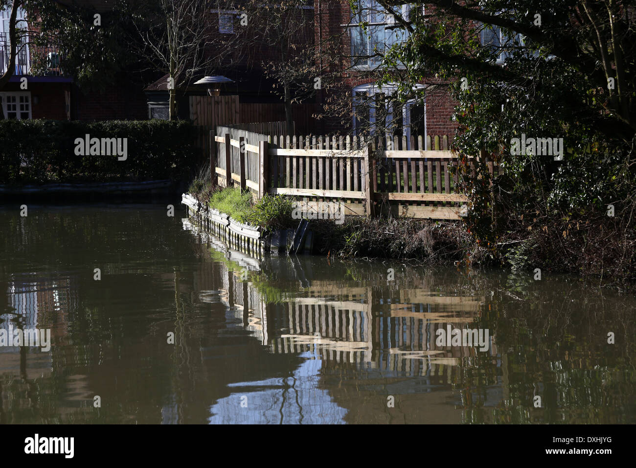 Canal side houses Stock Photo Alamy